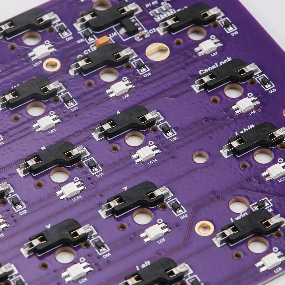 DZ68 RGB Горячая замена PCB Type C Интерфейс для DIY механическая клавиатура подходит