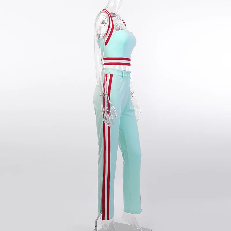 Летнее платье в полоску комплект из двух предметов Для женщин 2019 одежда для