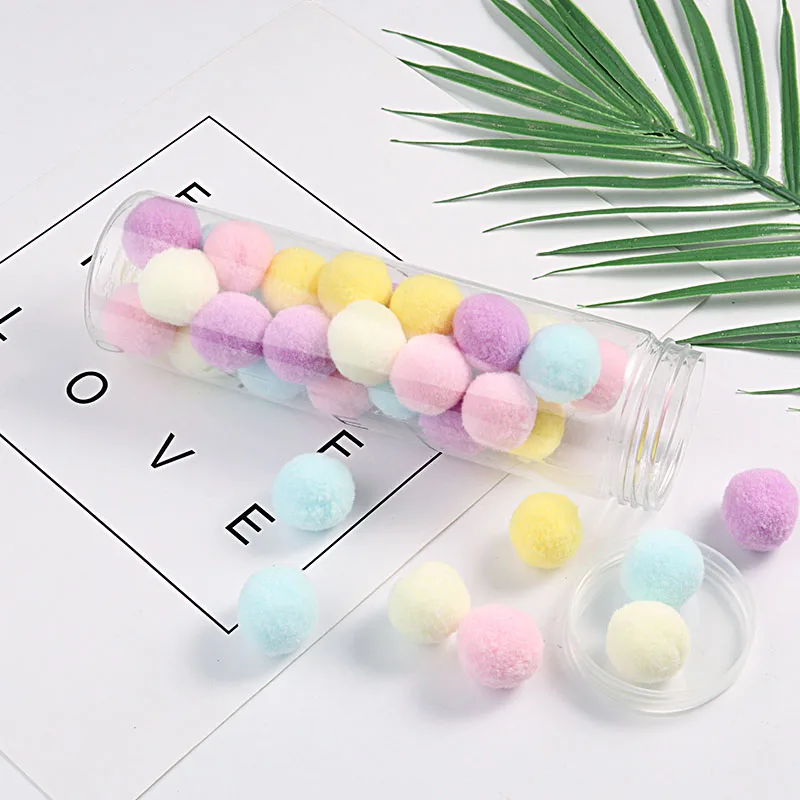 25mm GT Mix Cream Оригинальная упаковка, помпон, ручная работа, смешанные цвета макаруна, помпоны, сделай сам, мягкие меховые шарики, пушистые плюшевые помпоны, Свадебный декор, шитье, искусство - Цвет: 25mm GT Mix Cream