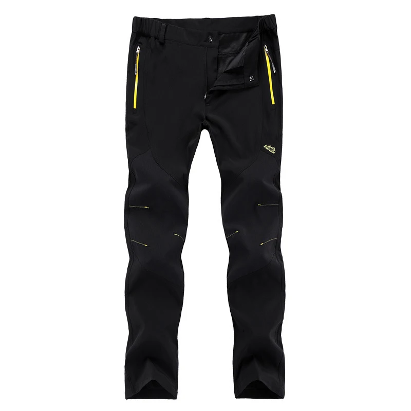 

Hot 2021 Outdoor Spring Autumn Patchwork Sport Climbing Camping training Pants Waterproof Softshell Trekking Men Trousers hombre