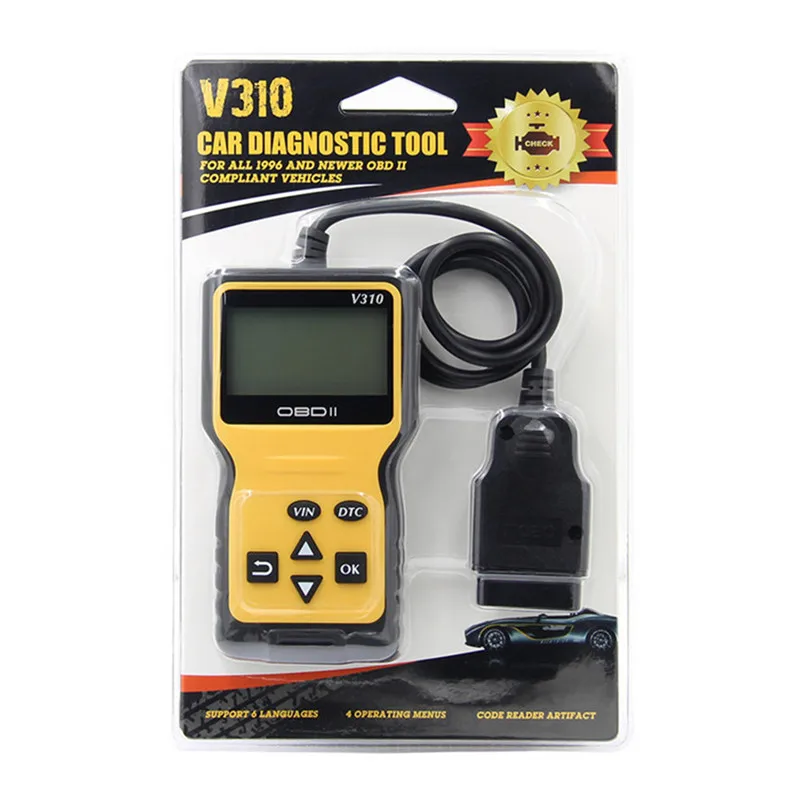 Автомобильный сканер kongyide тестер тормозной жидкости V310 OBD2 OBDII для проверки