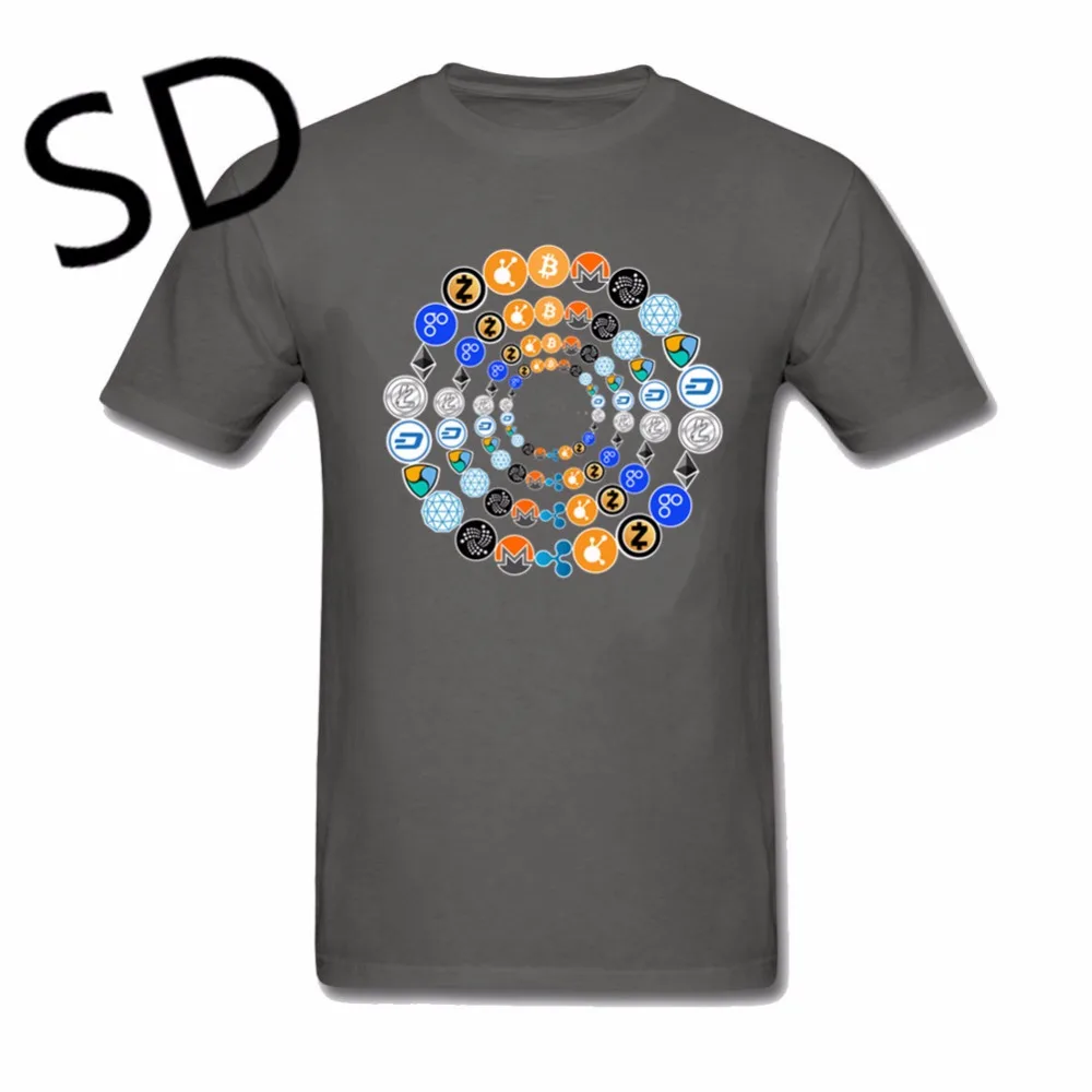Дропшиппинг psychedelic Tee криптовалюта Футболка мужская эфириум Биткоин Litecoin Crypto