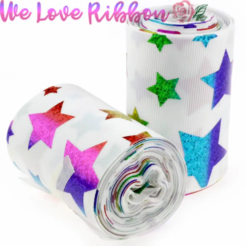 Голограмма Радужная 3 &quot 75 мм голограмма узор в виде звезд лента для
