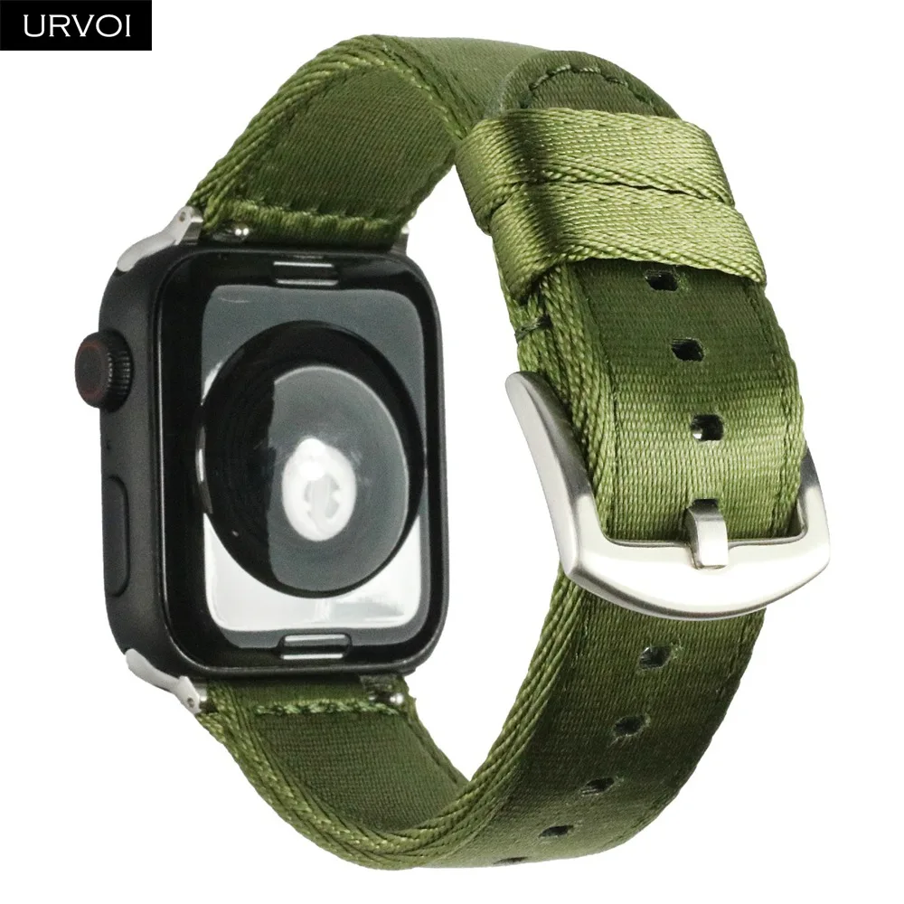 Ремешок URVOI для apple watch series 6 SE 5 4 3 2 NATO сменный Прочный Плетеный Нейлоновый браслет
