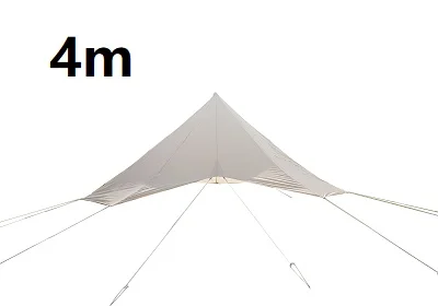 4m rain fly DANCHEL открытый Водонепроницаемый хлопок круглая холщовая палатка с плита куртка на стене Размер 3 м и формирующая листы для кровли 4 м, 5 м, 6 м для Семейные палатки Печатный фон для фотостудии - Цвет: 4m rain fly