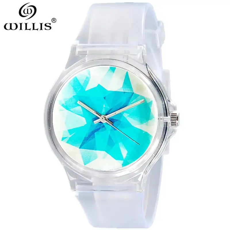WILLIS модные женские часы Relogio Masculino водонепроницаемые с кубиками льда и