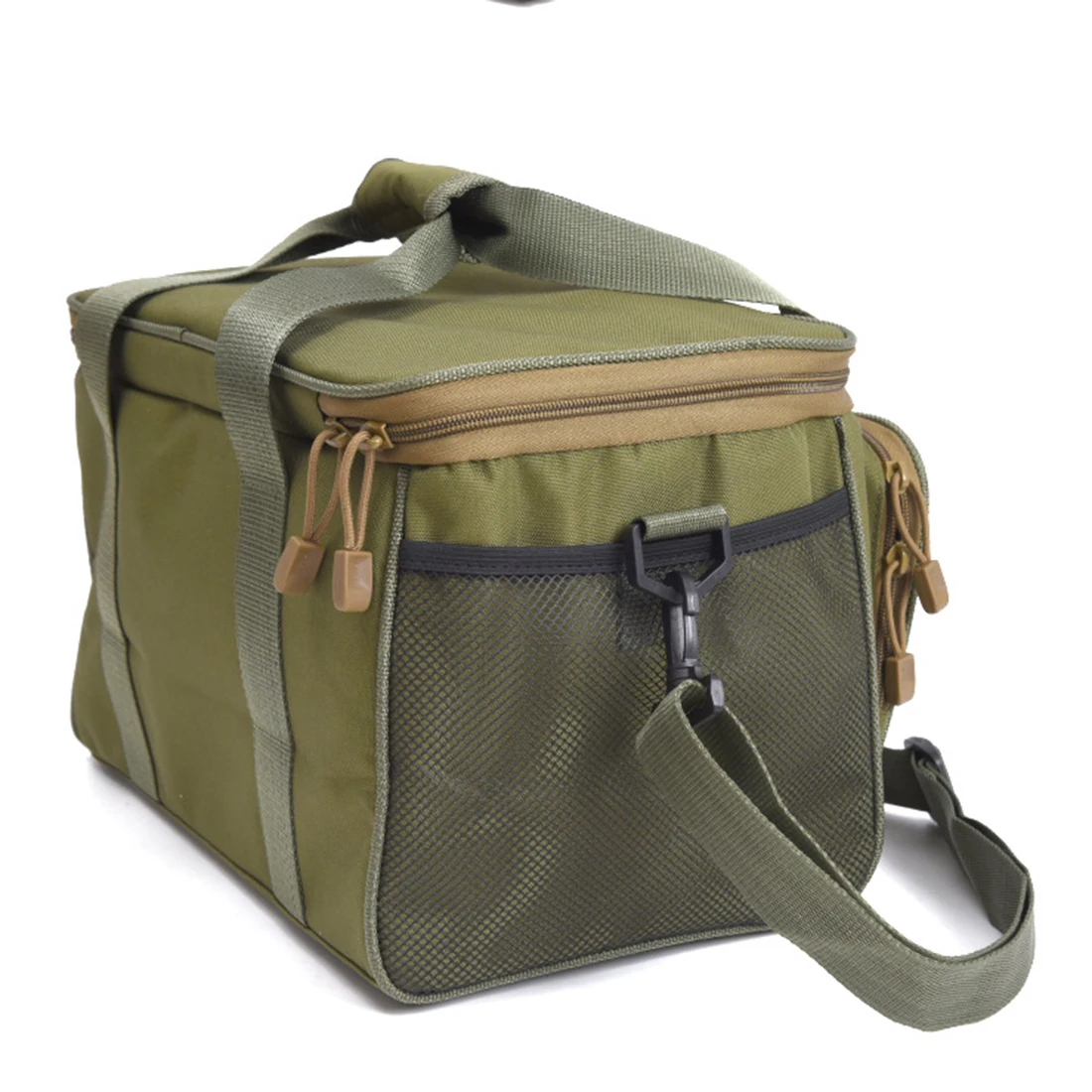 Army Green Men Women Durable Canvas Fishing Bag Gear Storage Single-shoulder for Outdoor - | Спорт и развлечения