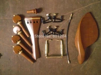 1 set jujubewood violin fitting with 4 pcs fine tuners and 1 pc violin tail gut chin rest screw all 44