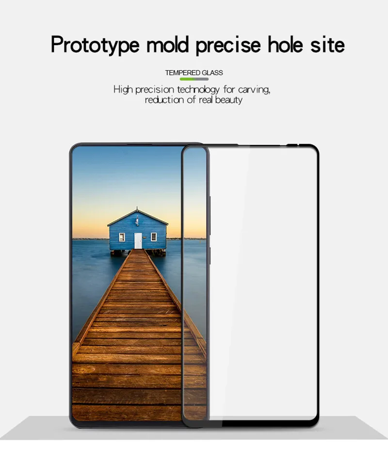 Protector de pantalla de vidrio templado para Xiaomi Mi Mix 3, cobertura completa, 2 unidades-1