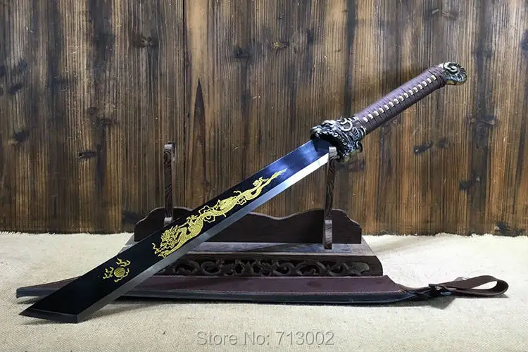 Ушу * Broadsword китайский кунг-фу ножи дракон Хэдфилд клинок из марганцевой стали |