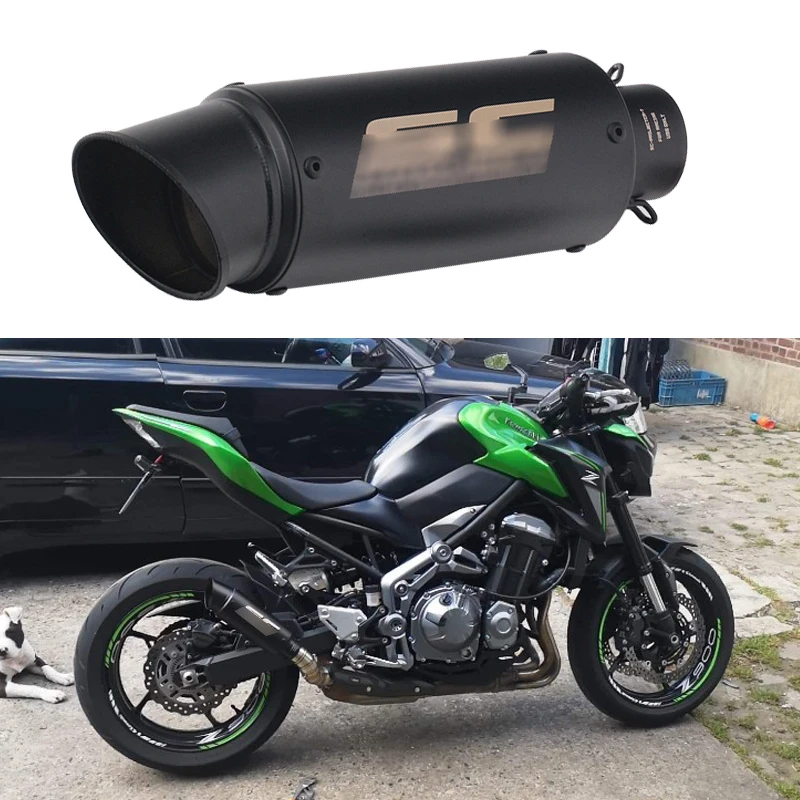 51 мм слипоны для Kawasaki Z900 2017 2018 мотоцикл лазерный маркер выхлопной Escape