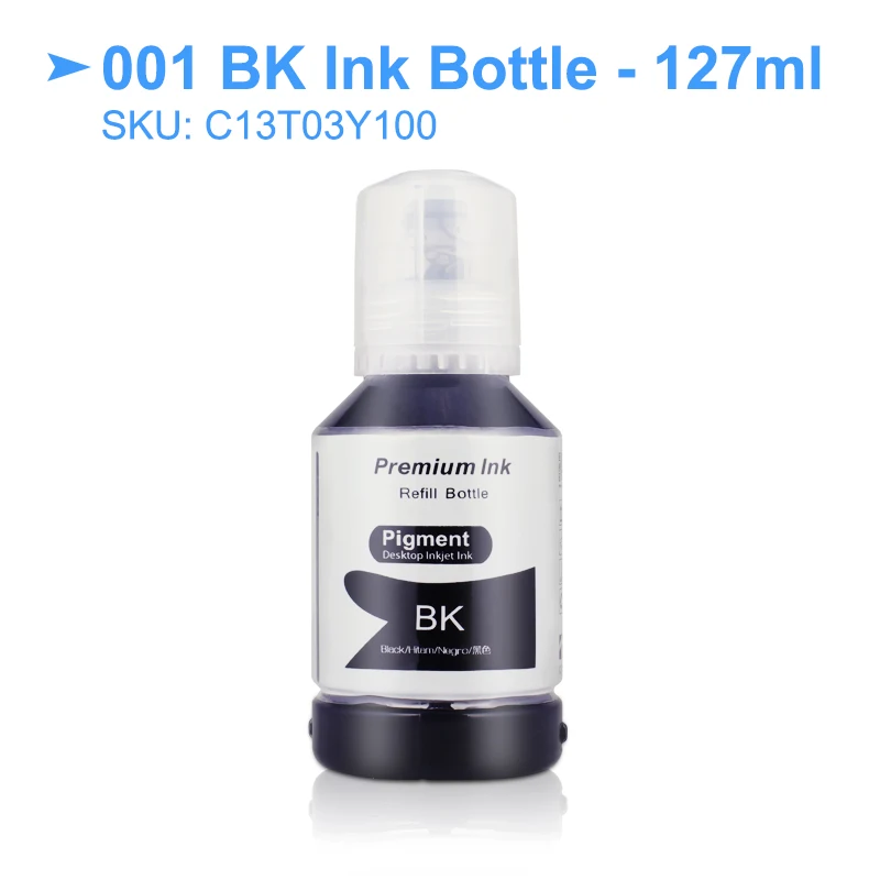 4 Цвета/комплект 001 T001 T03Y100 T03Y400 чернильница для Epson EcoTank L6170 L4150 L4160 L3110 L3150 L6160 L6190 InkTank