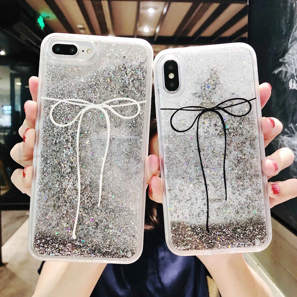 Блестящий жидкий зыбучий песок чехол для телефона для iPhone 7 8 Plus XR милый Единорог задняя крышка X XS MAX для iPhone 6 6s Plus Модный чехол