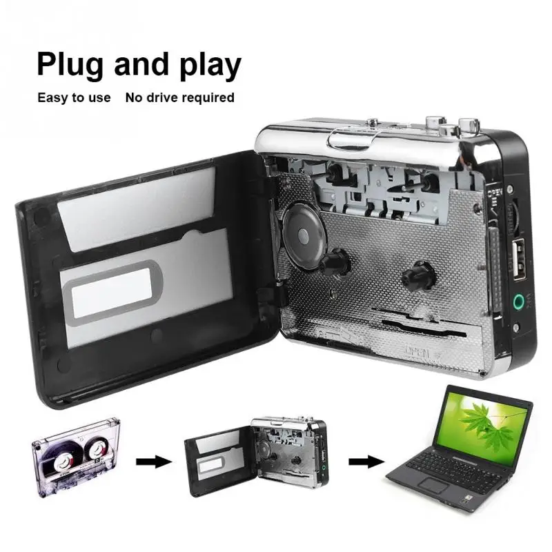 Магнитола MP3 конвертер для Windows Plug and play музыкальный аудио плеер кассета с