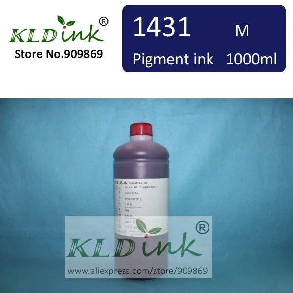 

[ KLD Ink ] 1PCS x 1000ml Compatible BCI1431 BCI-1431 MAGENTA Pigment ink for W6200 W6400 Large Format Printer