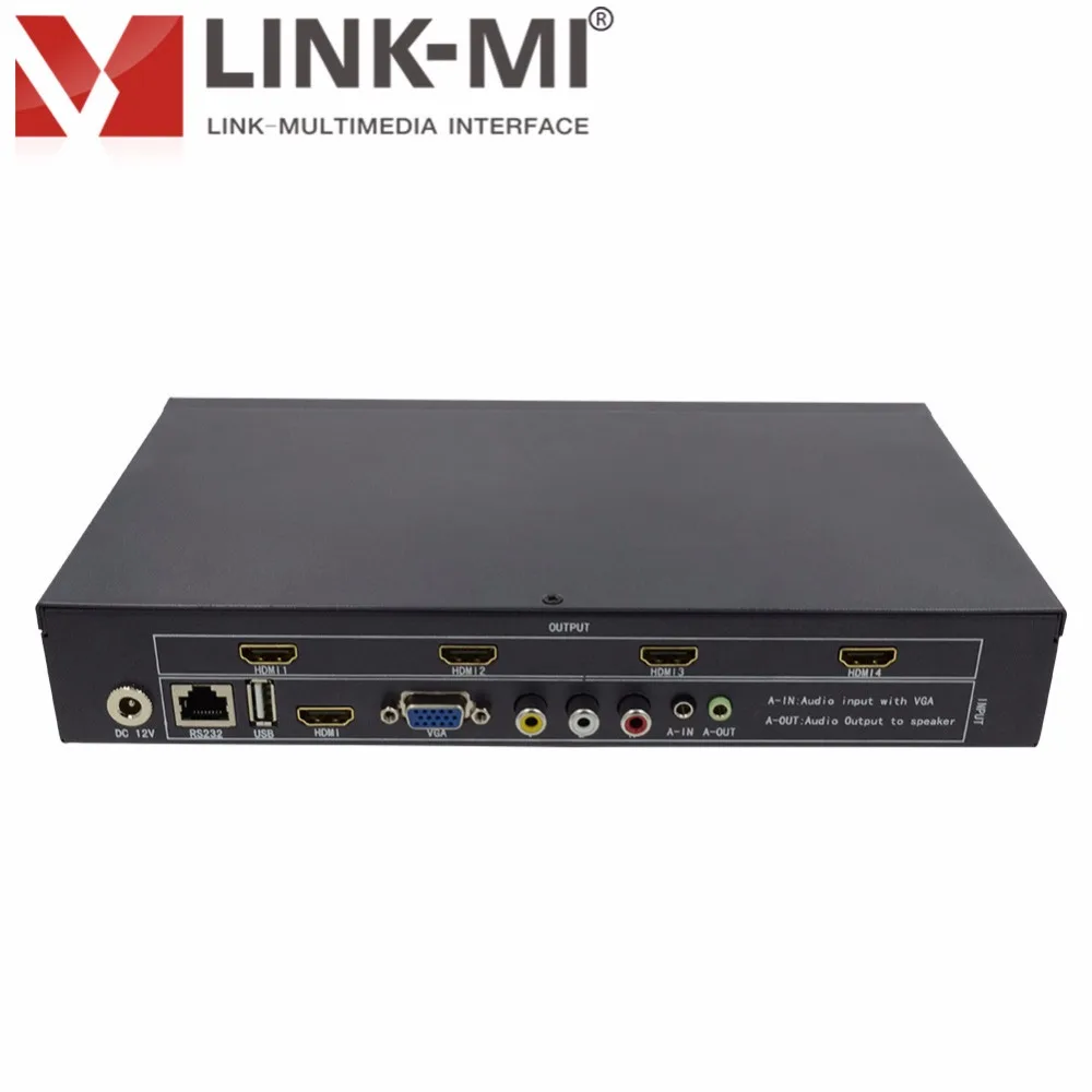 Настенный видеоконтроллер LM-TV 04 HDMI VGA AV USB процессор 2x2 комбинированный для