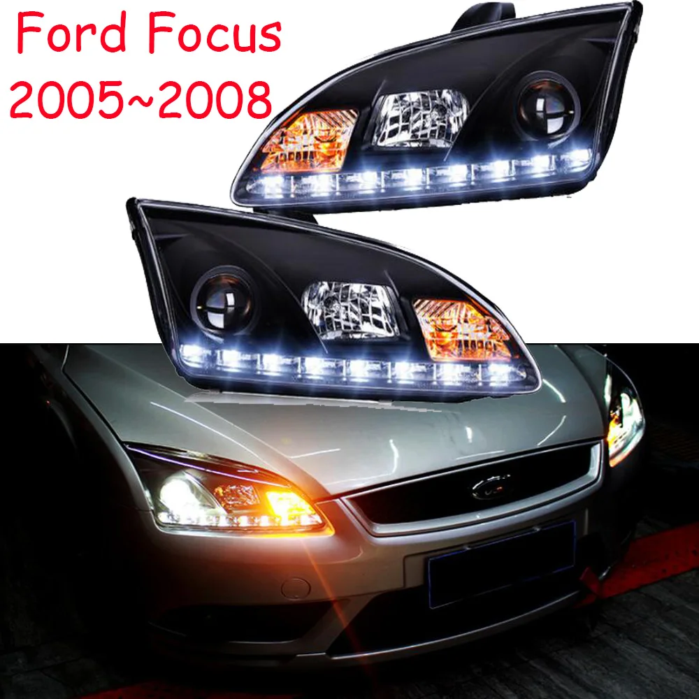 Стайлинга автомобилей Фара для Ford Focus головной светильник 2005 2006 2007 2008 2009 2010 2011 DRL