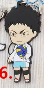 1 шт Haikyuu! Karasuno старшеклассница волейбол Хината Shyouyou спортивные брелки - Цвет: 6