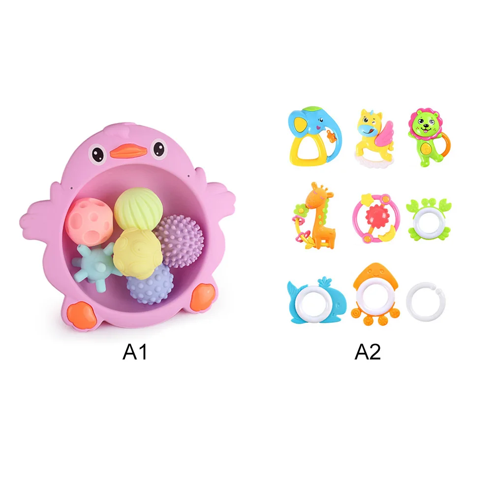 Baby Textured Multi Ball Set Soft Develop Tactile Senses Toy Touch Hand Training Massage Rattle Activity Toys | Игрушки и хобби
