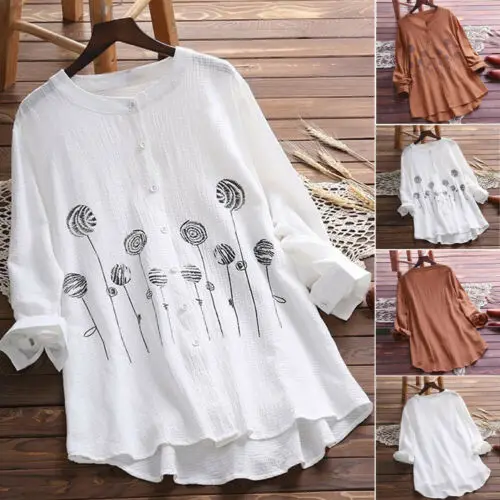 Женский кафтан с длинным рукавом мешковатая футболка большого размера в стиле