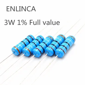 Металлический пленочный резистор 3 Вт 1%, 10 шт., резистор 47K 51K 56K 62K 68K 75K 82K 91K 100K 120K 150K 180K 200K 220K 240K 270K К ом 220кр