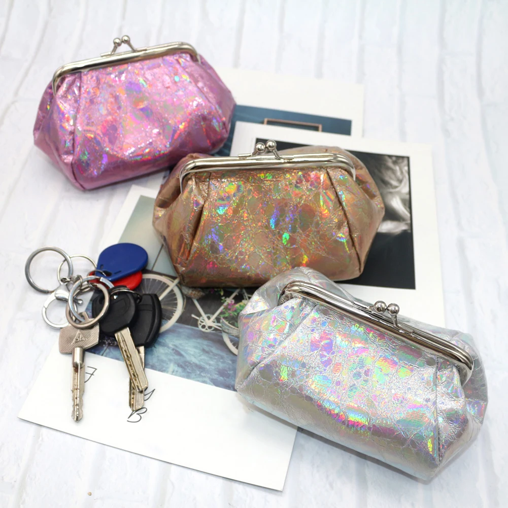 

New Fashion Mini Card Keys Holder Wallet Portable Women Hasp Coin Purses Handbags Clutch Pouch Earphone Bags
