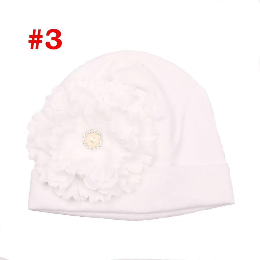 Baby Girl Cotton Hat Spring Autumn Infant Beanies Cap Candy Color Newborn Flower Toddler Hair Accessories SW164 | Детская одежда и