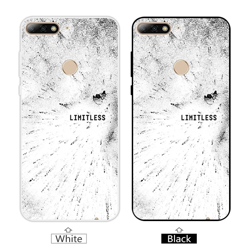 5.99 inch TPU for Huawei Y7 Prime 2018 Phone Fitted Stone Case Enjoy 8 / Nova 2 Lite Silicone Coque Capa Y72017 |