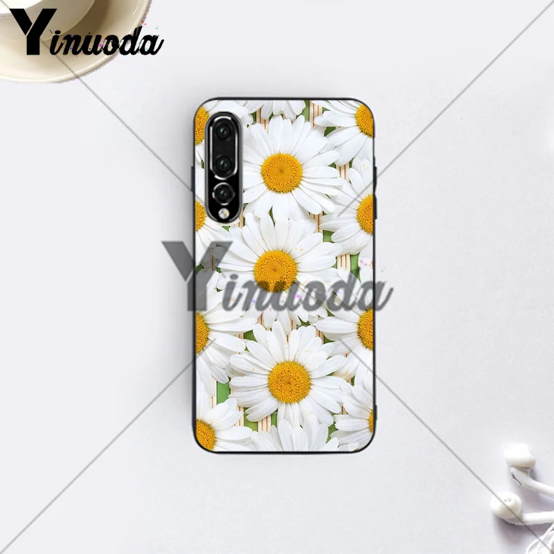 Чехол yinuoda для Huawei P20 Ромашки Цветочный милый узорный чехол P10 Plus Mate 9 Lite Honor 10 View