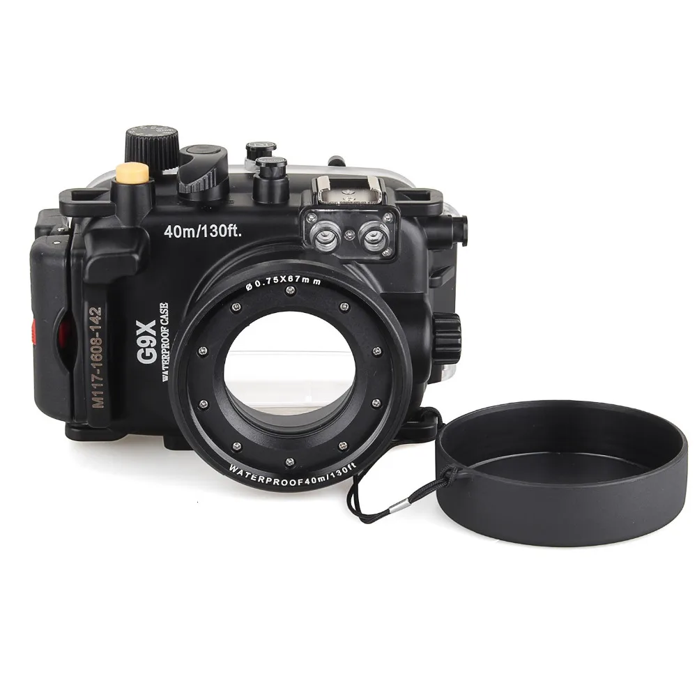 Чехол Meikon для подводной камеры дайвинга чехол объектива Canon G9X + 67 мм рыбий глаз