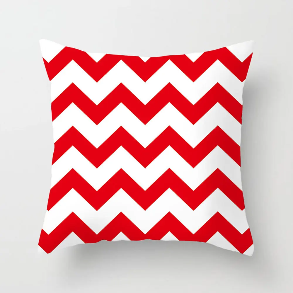 40*40cm Multi-color Pillowcase Geometric Cushion Set Wave Dot Dot Home Sofa Chair Decoration White Lattice Pillowcase