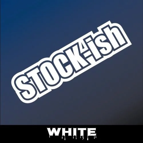 

15cm STOCKISH window Decal JDM Stickers Vinyl Turbo Race Window ill Boost Stance