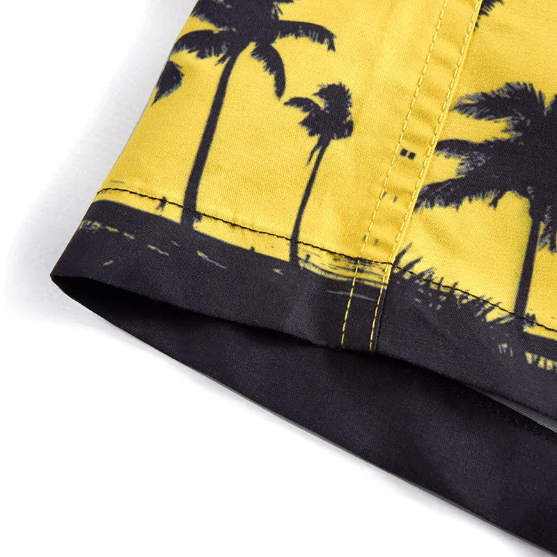 

2020 Coconut Print Hawaiian Shirt Casual Beach Shirts For men Summer Wild Short Sleeve cotton Shirts Tops chemise homme Outside
