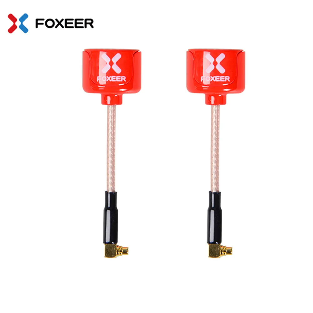 2pcs Foxeer Lollipop 60mm 5.8G 2.3dBi RHCP StraightMMCX/AngleMMCX Mini FPV Antenna Red For RC Drone | Parts &amp Accs