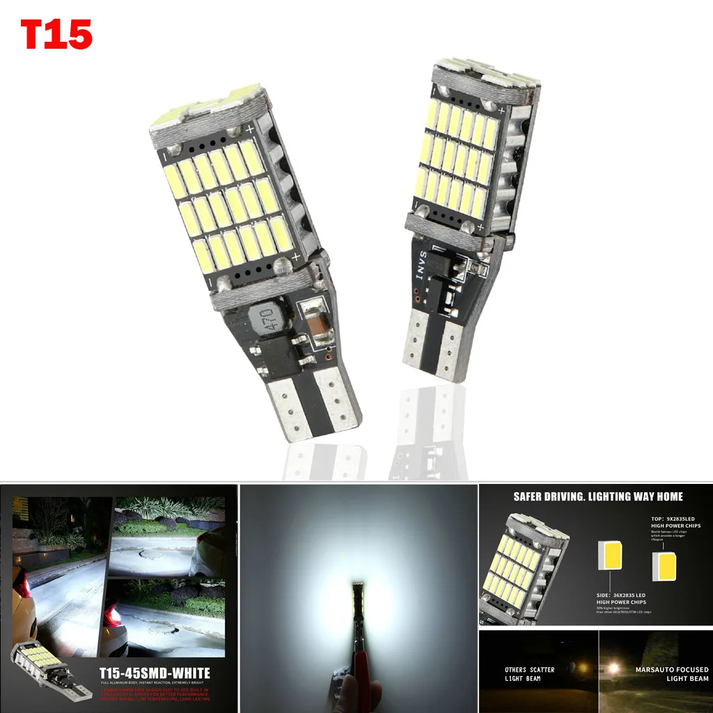 CARPRIE автомобильный светильник новая горячая распродажа 2x T15 W16W 45 SMD 4014 ошибок