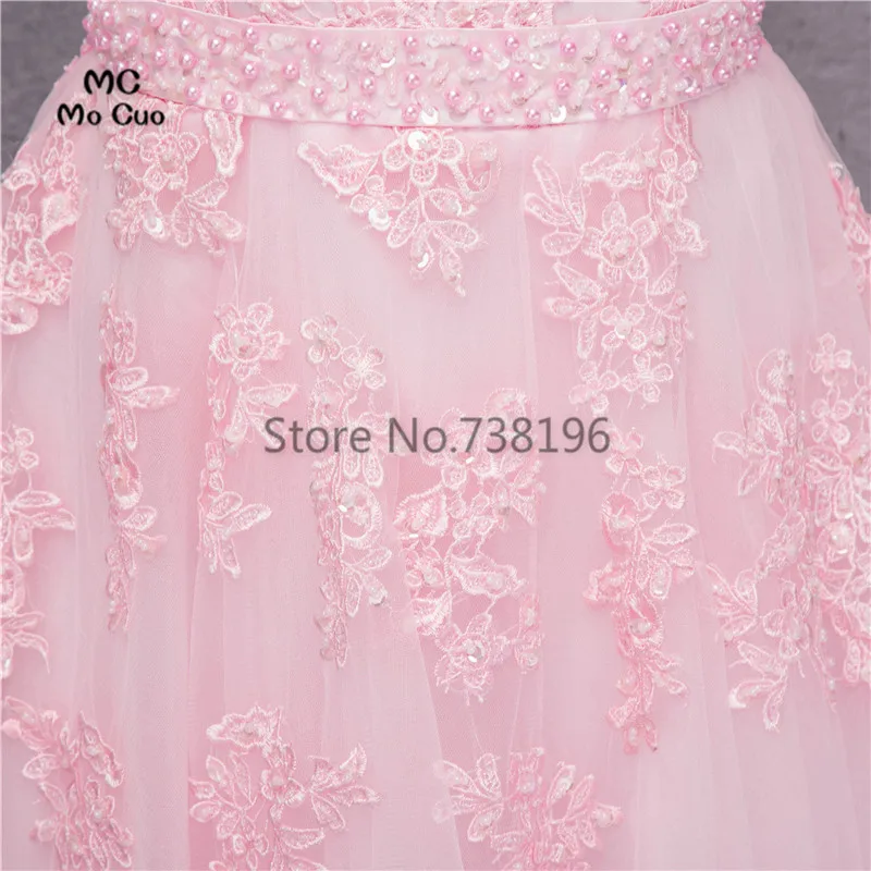 Элегантное 2019 Короткое Платье Для Школьного бала кружево с аппликацией из