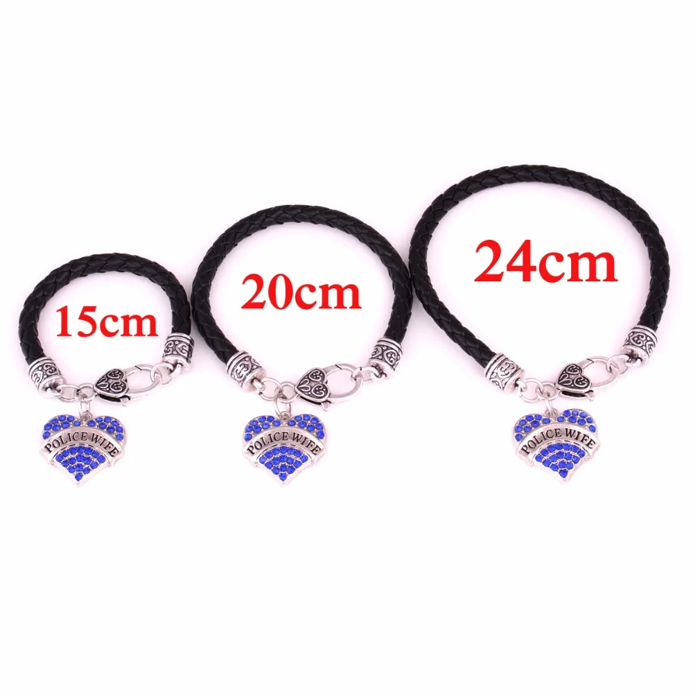 Прямая поставка Очаровательная кожаная Цепочка с кристаллами в форме сердца 15