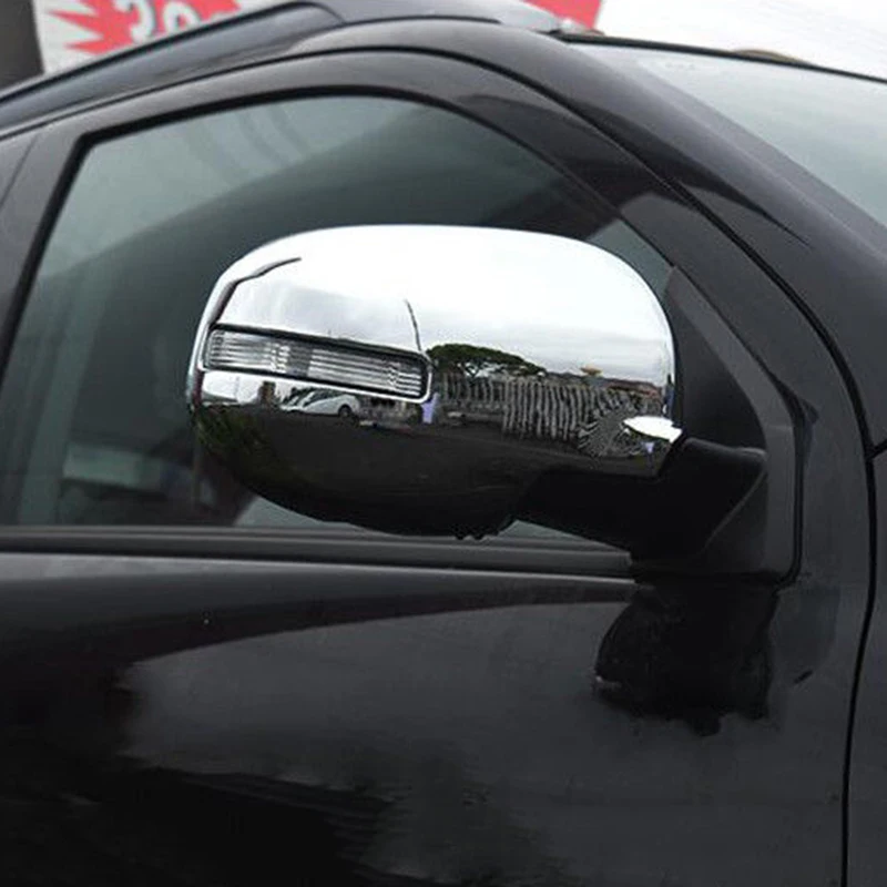 1 пара для Mitsubishi Outlander- хромированные боковые зеркала Накладка заднего вида