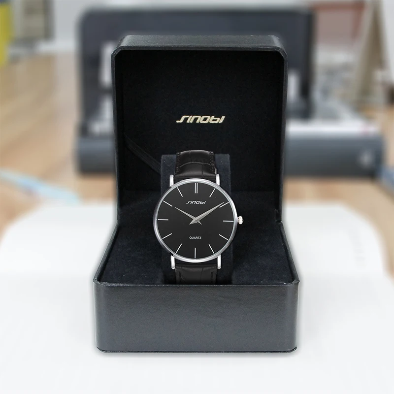 Часы наручные SINOBI Мужские кварцевые Модные Простые Спортивные с ремешком из