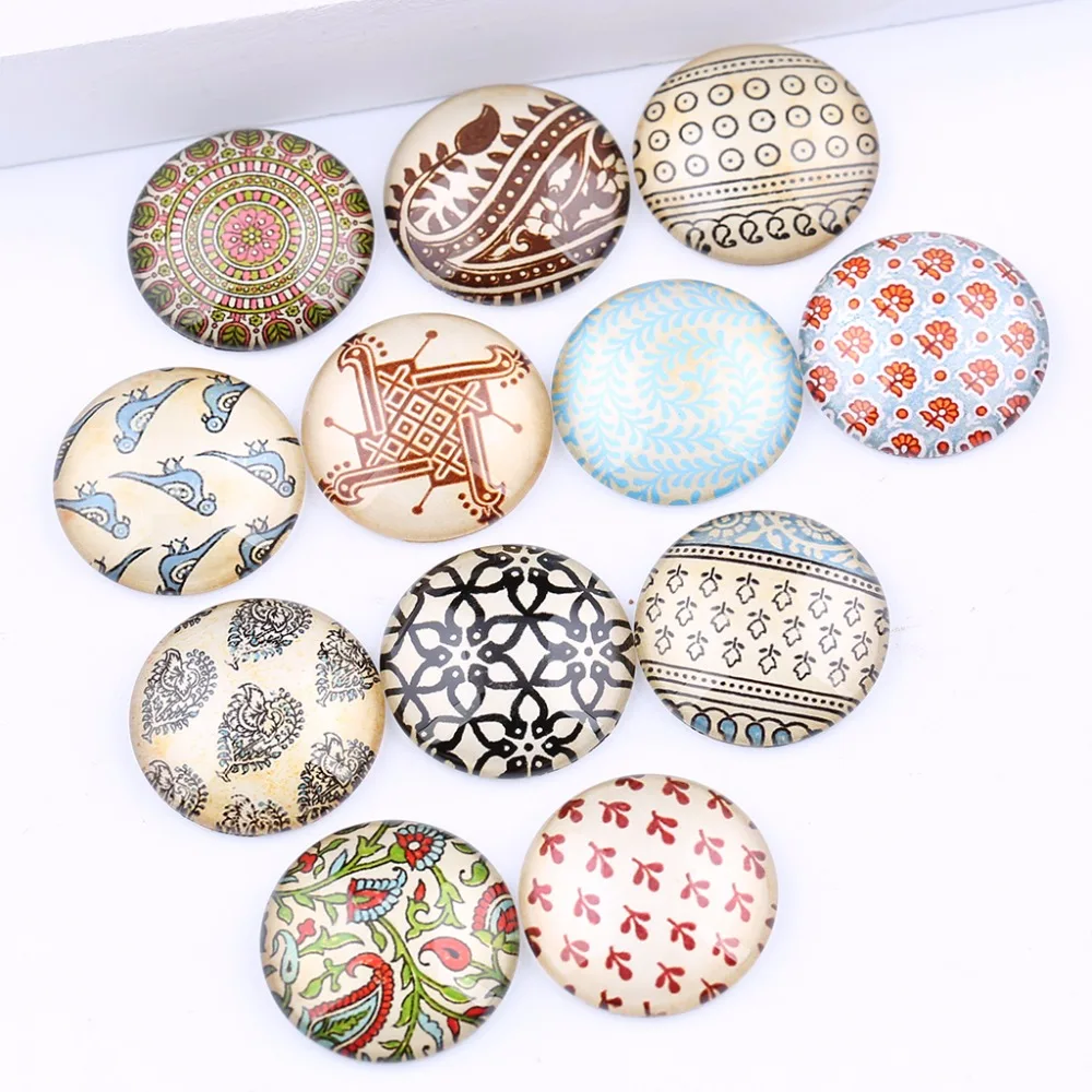 

onwear mix pattern photo round dome glass photo cabochon 12mm 20mm 25mm diy handmade jewelry accessories for pendant earrings