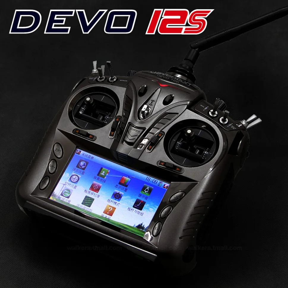 Original Walkera DEVO 12S 2.4 GHz 12-channel transmitter + receiver RX1202 Aluminum Carry Case | Игрушки и хобби