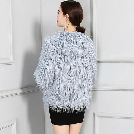 

Women All-match Faux Fur Coat N58