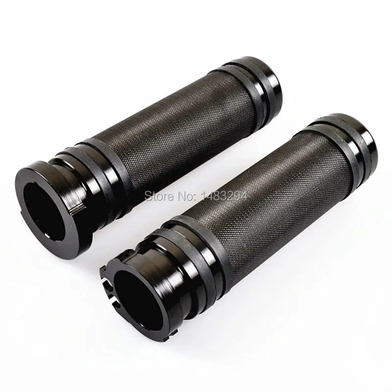 1 дюйм пара черные ручки из алюминиевого сплава для Harley Sportster Touring Dyna Softail|for harley|grips