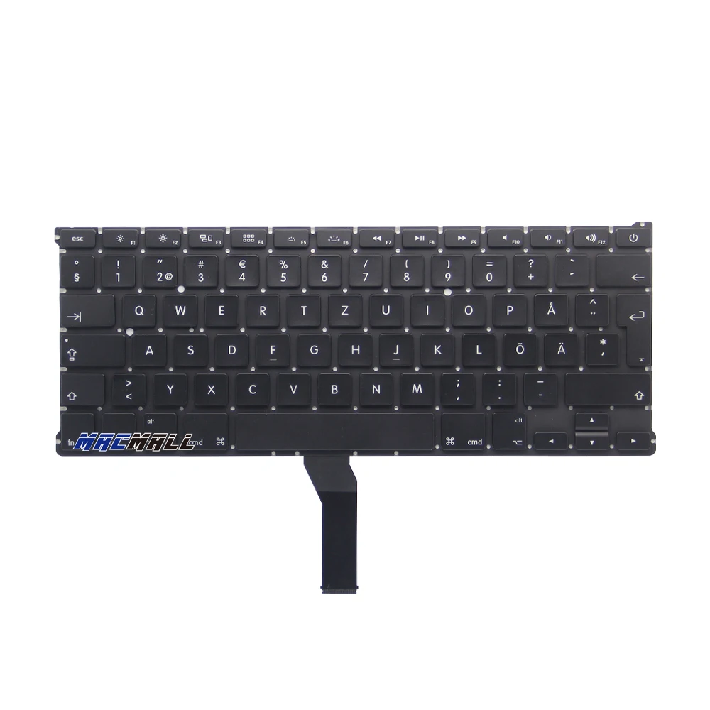 Новинка для Macbook Air 13 A1466 A1369 MD231 MD232 MC503 MC504 шведская клавиатура с подсветкой 2011 по 2016