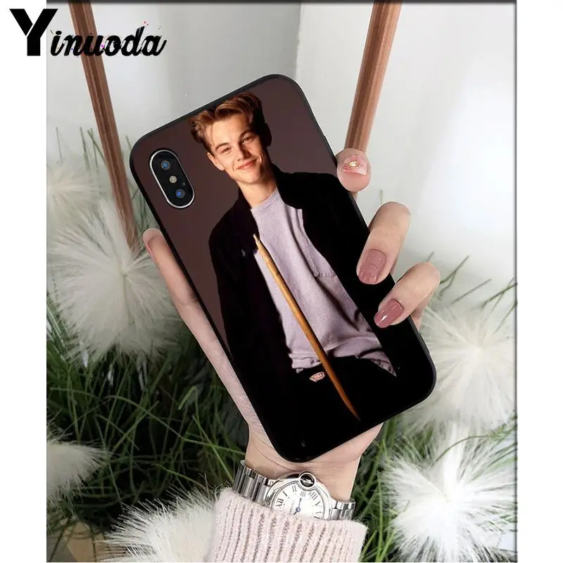 Yinuoda Leonardo Dicaprio young мягкий силиконовый черный чехол для телефона для iPhone 5 5Sx 6 7 7plus 8 8Plus X XS MAX XR