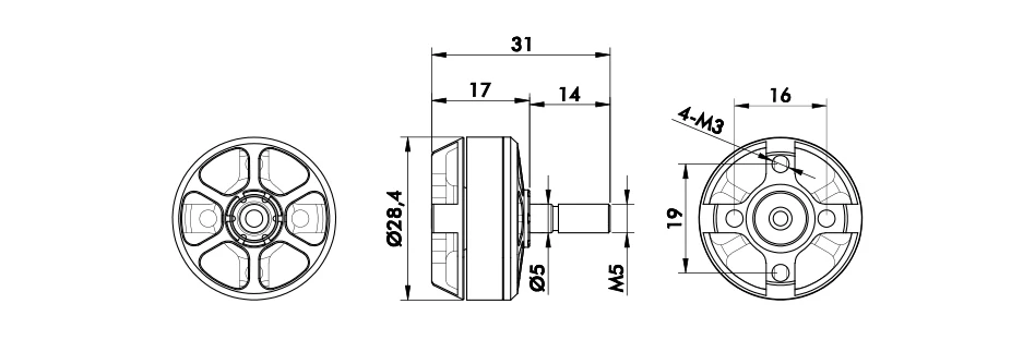 T-двигатель Многоосный/роторный бесщеточный двигатель лобовое стекло F40 2-го