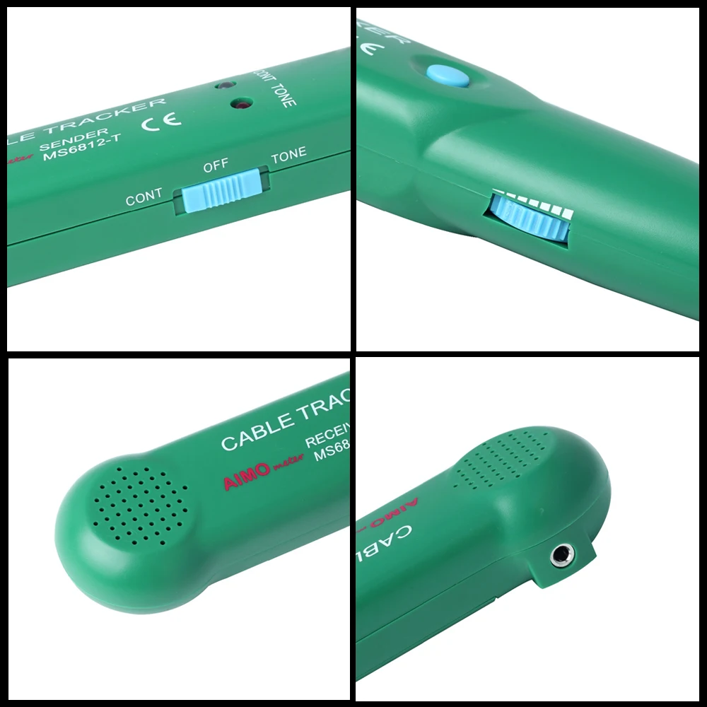 Профессиональный линейный детектор AIMOmeter MS6812 LAN Сетевой кабель тестер телефонный провод трекер Tracer с AVD06 детектор напряжения