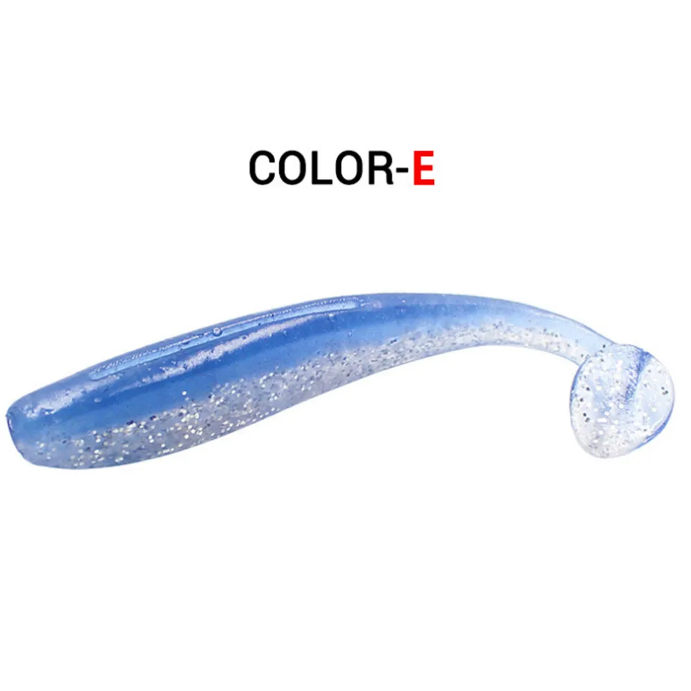 E 6PCS/Lot 9cm 3.5g Wobblers Fishing Lures Easy Shiner Jig Swimbait Silicone Soft Lure Artificial Double Color Bait For Bass Carp - Цвет: E
