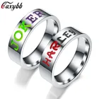 Парное кольцо обручальное кольцо юбилей помолвка обещание кольцо Джокер и Харли титановое стальное кольцо