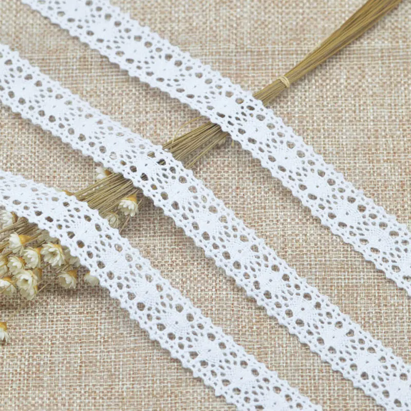 No.5- Width 20mm KALASO 5 ярдов(4,6 м) Красивый белый Высококачественный вязаный цветок из хлопковых нитей кружевной отделкой DIY ремесло поставки швейная ткань украшения - Цвет: No.5- Width 20mm